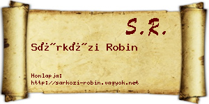 Sárközi Robin névjegykártya